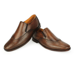 Horex slip on brogue shoes