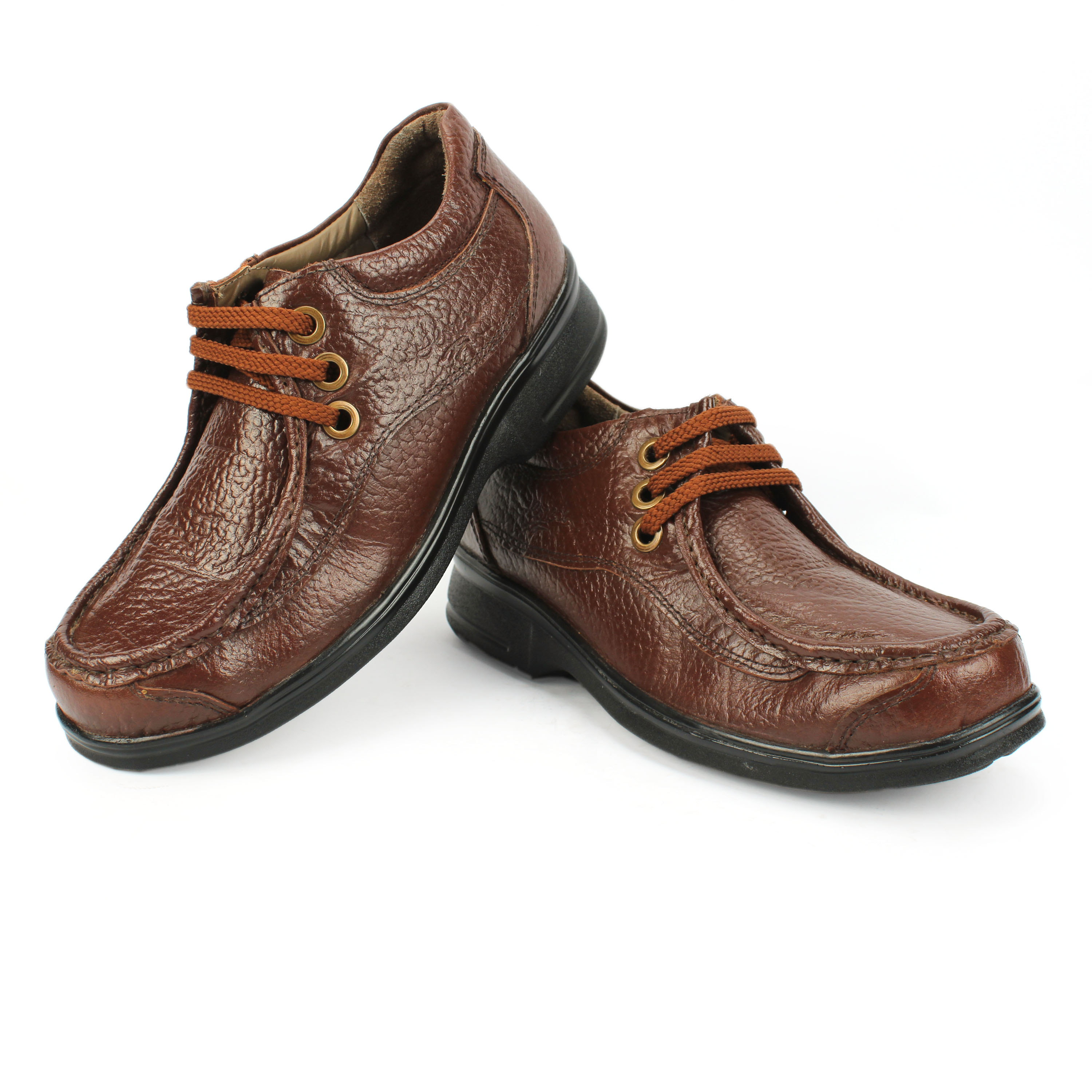 Brown Leather Casual Shoes For Men In Pure Leather Horex®