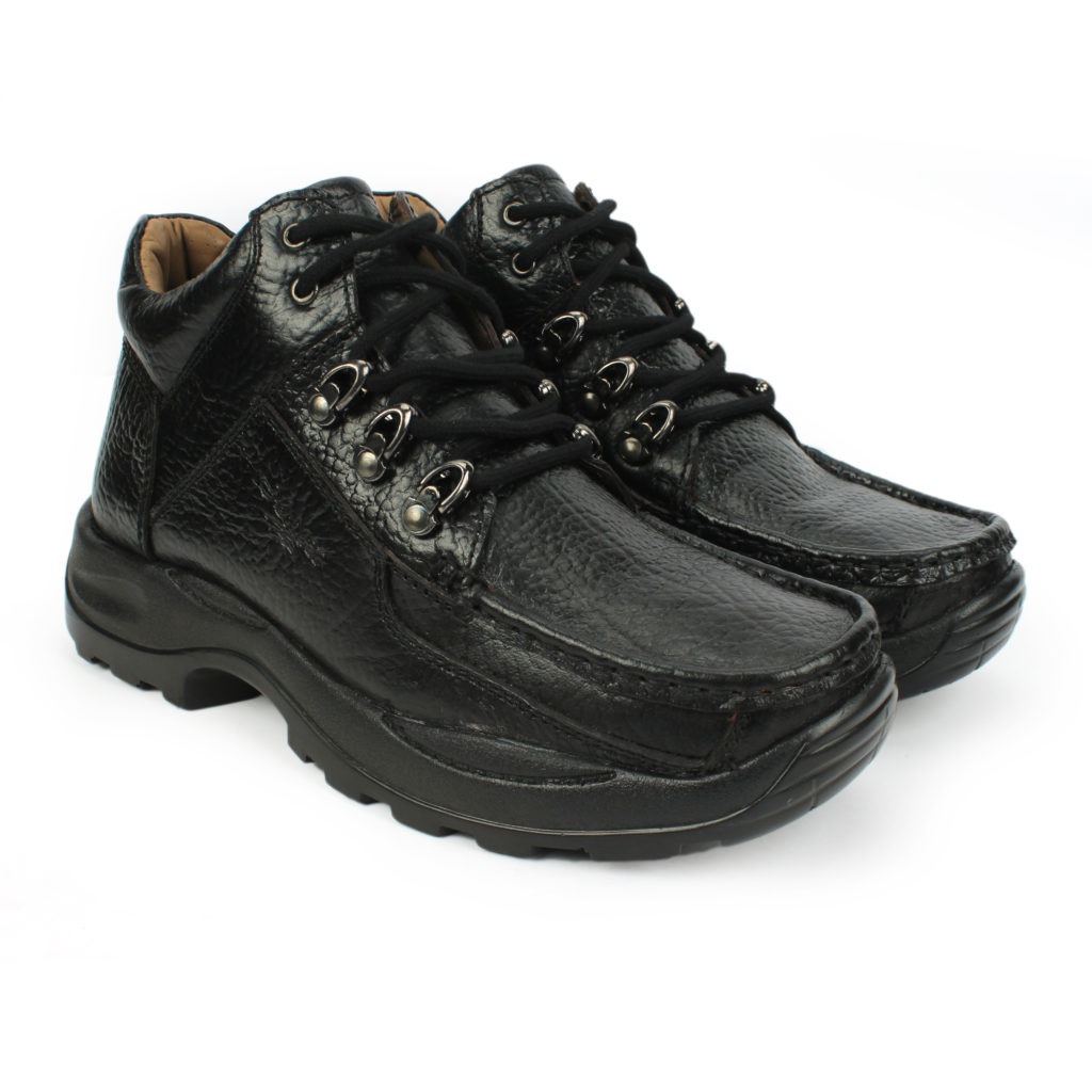 Men s Black Casual Boots In 100 Genuine Leather Horex men-s-black-casual-boots-in-100-genuine-leather-horex