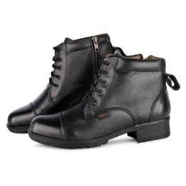 women police boot black