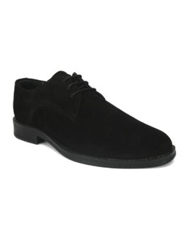 horex black suede leather shoes