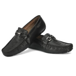 V920_Black_1 horex genuine leather loafers