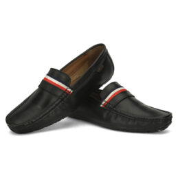 horex black loafer shoes mens