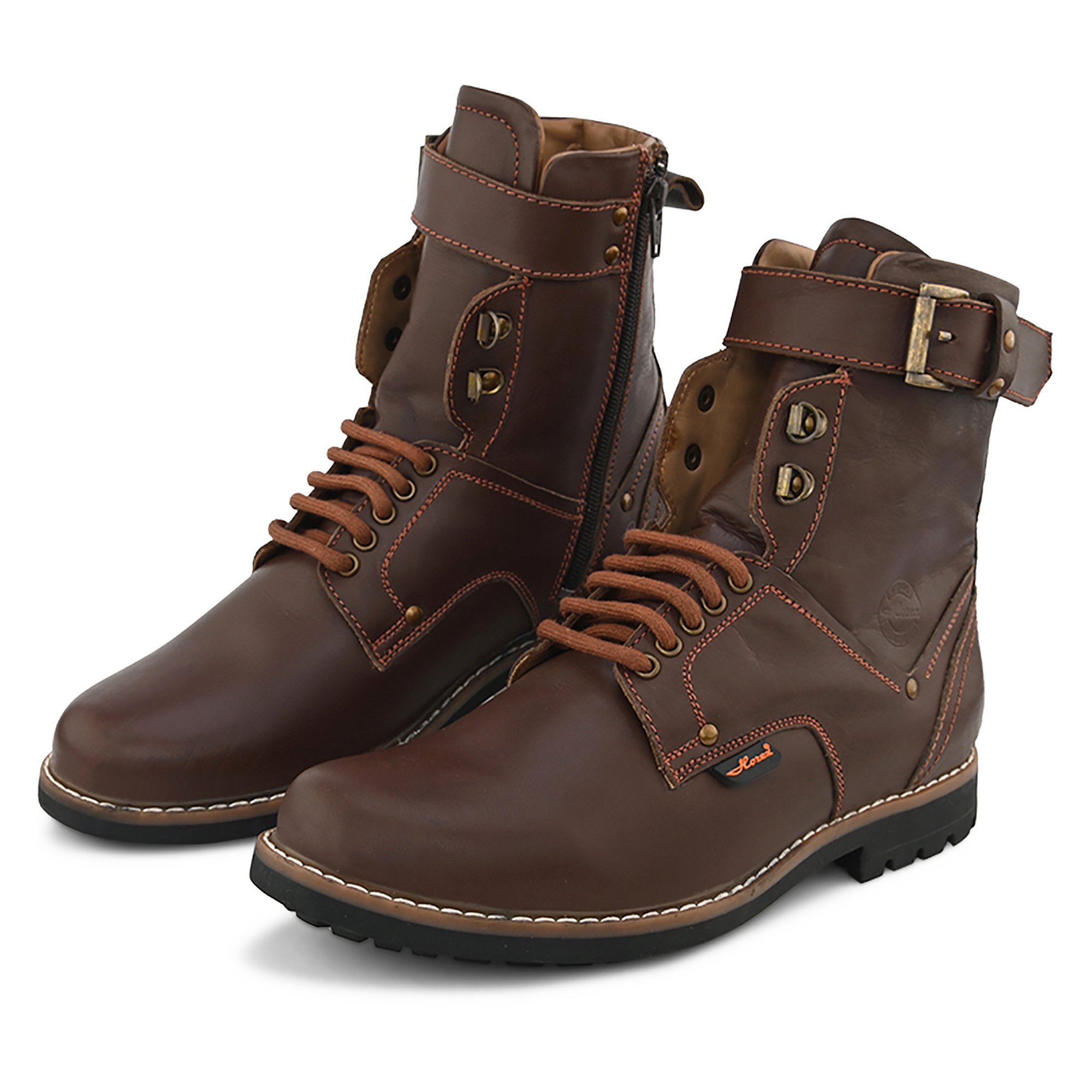 long leather boots for men at horex.in